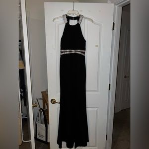 My Michelle Black Jeweled Formal Dress